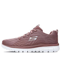 (WMNS) Skechers Graceful Get Connected Sneakers Pink/White 12615-MVE