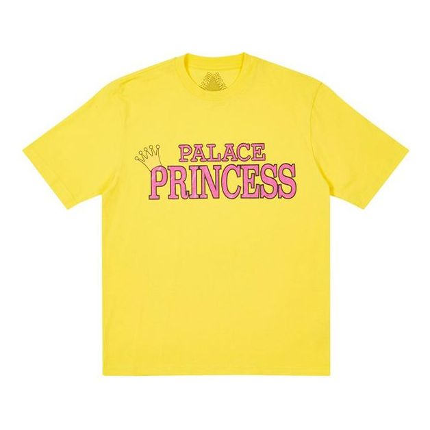 PALACE Princess Alphabet Pattern Short Sleeve Unisex Yellow P20TS164