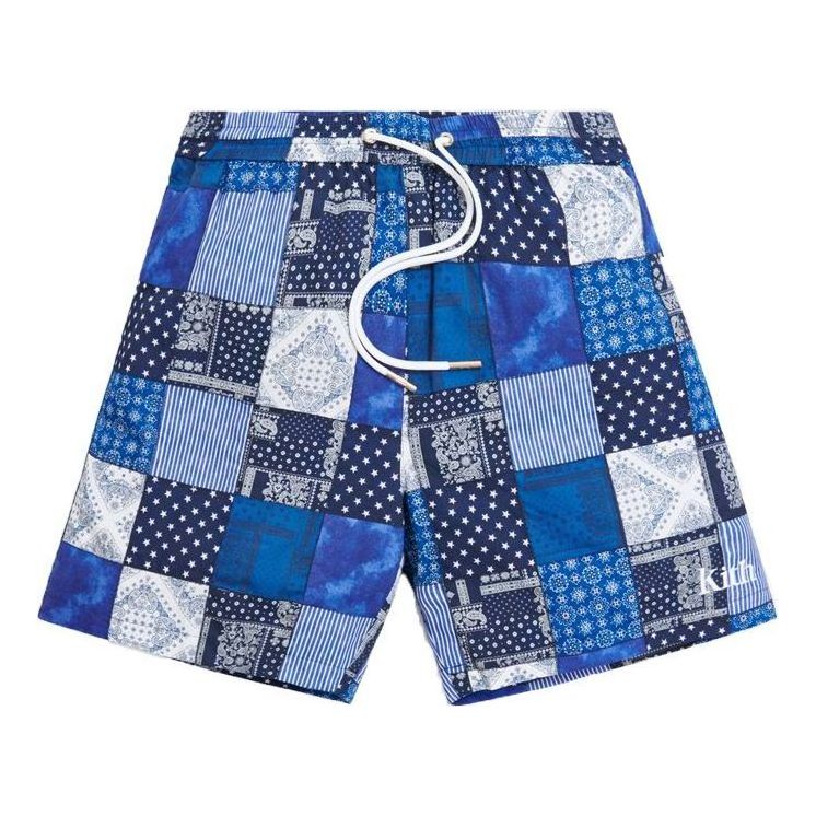 KITH Indigo Patchwork Hardaway Short 'Navy Multi' KH6341-102