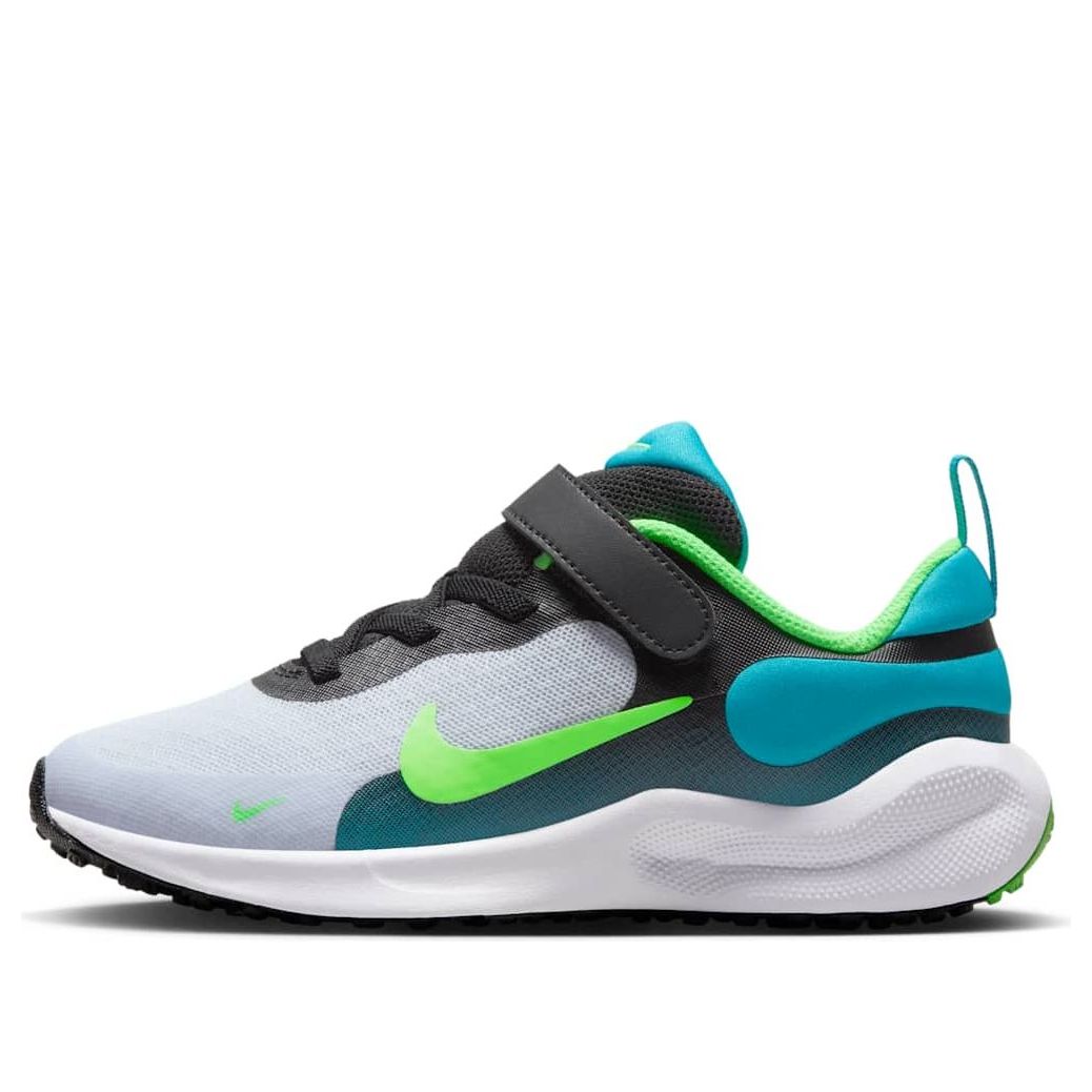 (PS) Nike Revolution 7 'Football Grey Green Strike' FB7690-005