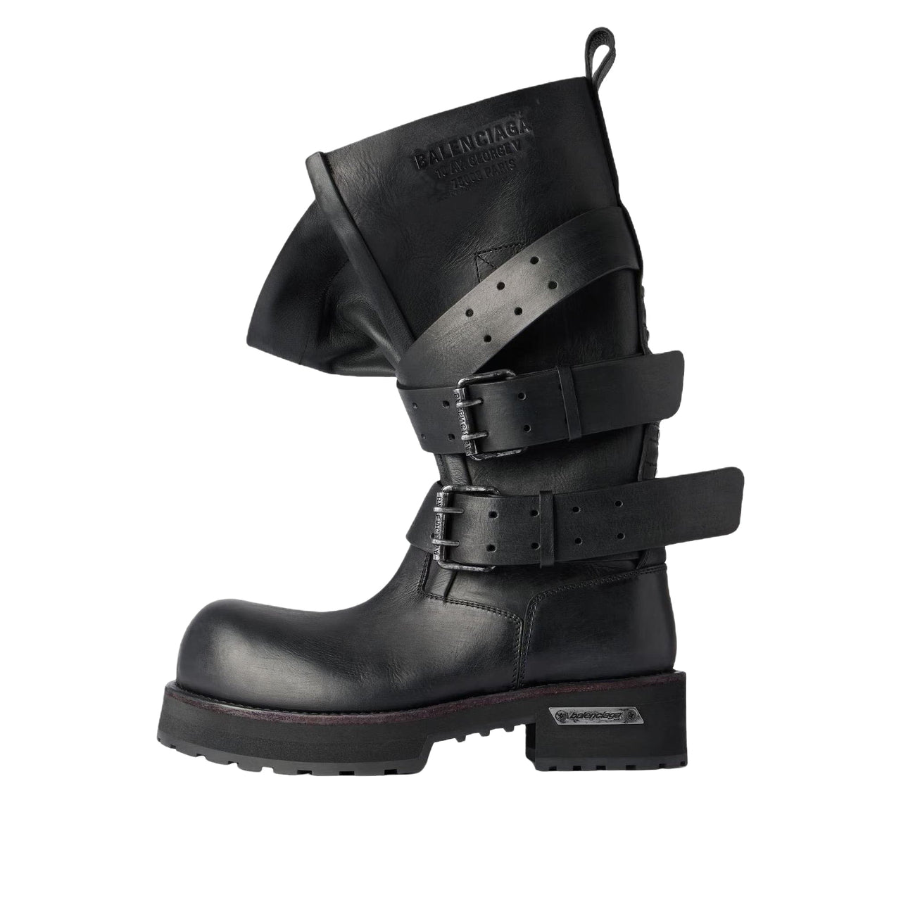 (WMNS) Balenciaga Venom High Boot 'Black' 833594WBEQ11000