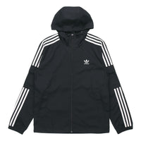 adidas originals 3-stripes Wb Fz Hoodie Jacket For Men Black GN3475