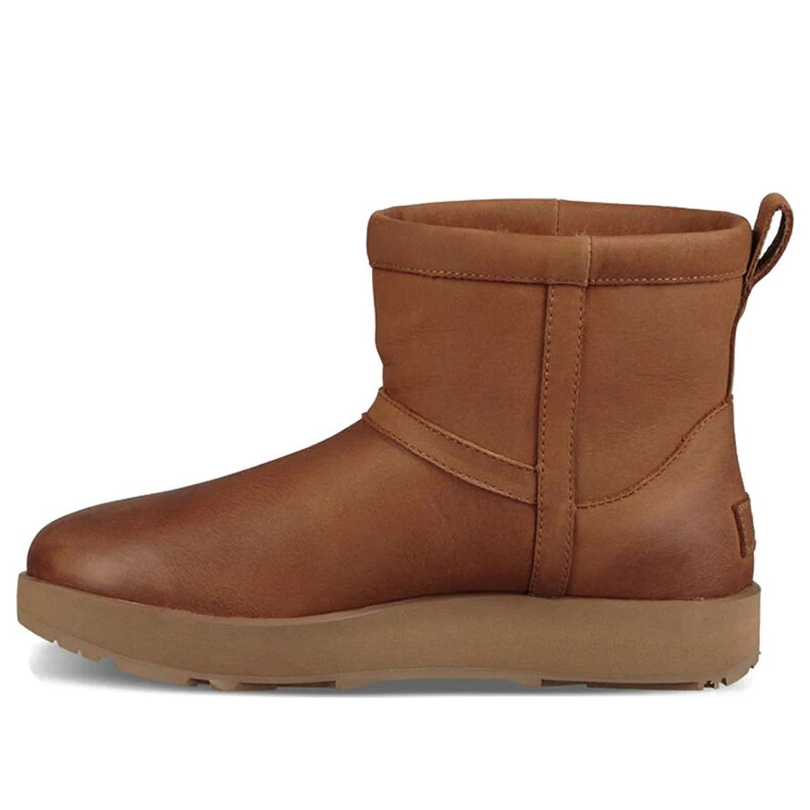 (WMNS) UGG Classic Mini Leather Waterproof 'Chestnut' 1019641-CHE
