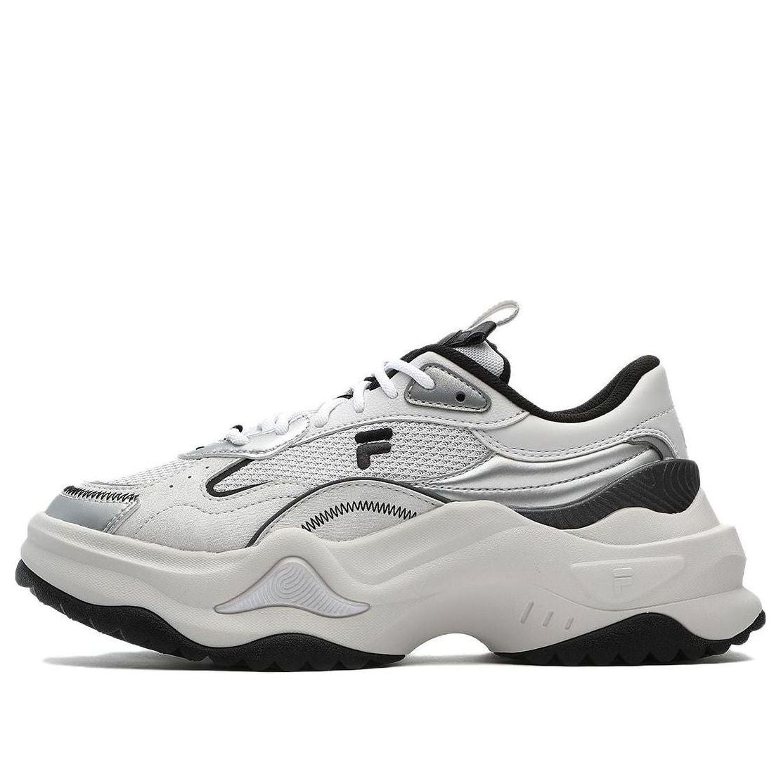 (WMNS) FILA FUSION Bianco II Sneakers 'White Silver Black' T12W331301FNS