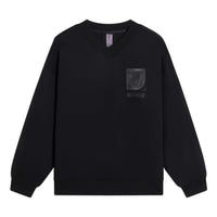 Li-Ning x Jackie Chan Kung Fu Graphic V Neck Sweatshirt 'Black' AWDSC21-1