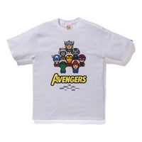 A BATHING APE x Marvel Milo Avengers Tee 'White' 2F23-110-903