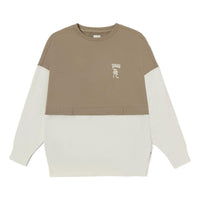 (WMNS) Vans Year of the Rabbit Neck Sports Pullover Sweatshirt 'Khaki White' VN0008YBYEH