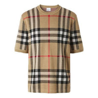 Burberry SS21 Check Jacquard Male Cream-coloured 80435711