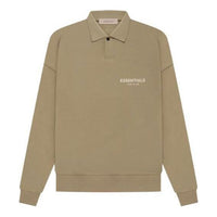Fear of God Essentials SS22 Long Sleeve Polo Shirt 'Oak' FOG-SS22-265