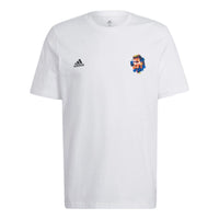 adidas Beckham Alphabet Numeric Printing Soccer/Football Athleisure Casual Sports Short Sleeve White HC4155