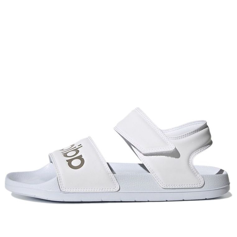 (WMNS) adidas Adilette Sandal 'White Champagne Metallic' H03266