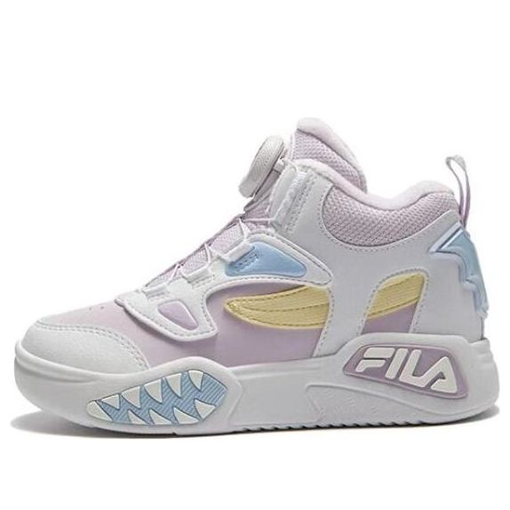 (PS) FILA Lifestyle High-Top Basketball Shoes 'White Pink Blue' K14B341203FWL