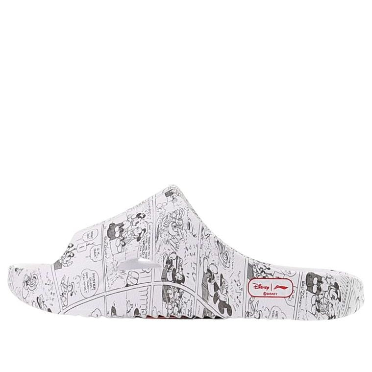 (WMNS) Li-Ning x Disney Mickey Mouse Fashion Slippers 'White Multi' AGAS010-2