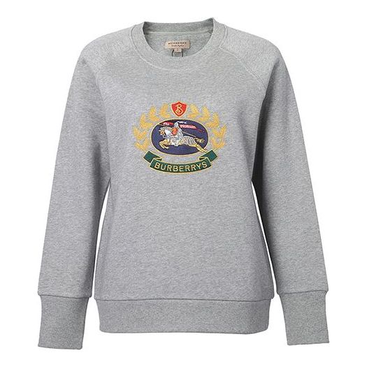 Burberry Long Sleeves Sports Gray 80030291