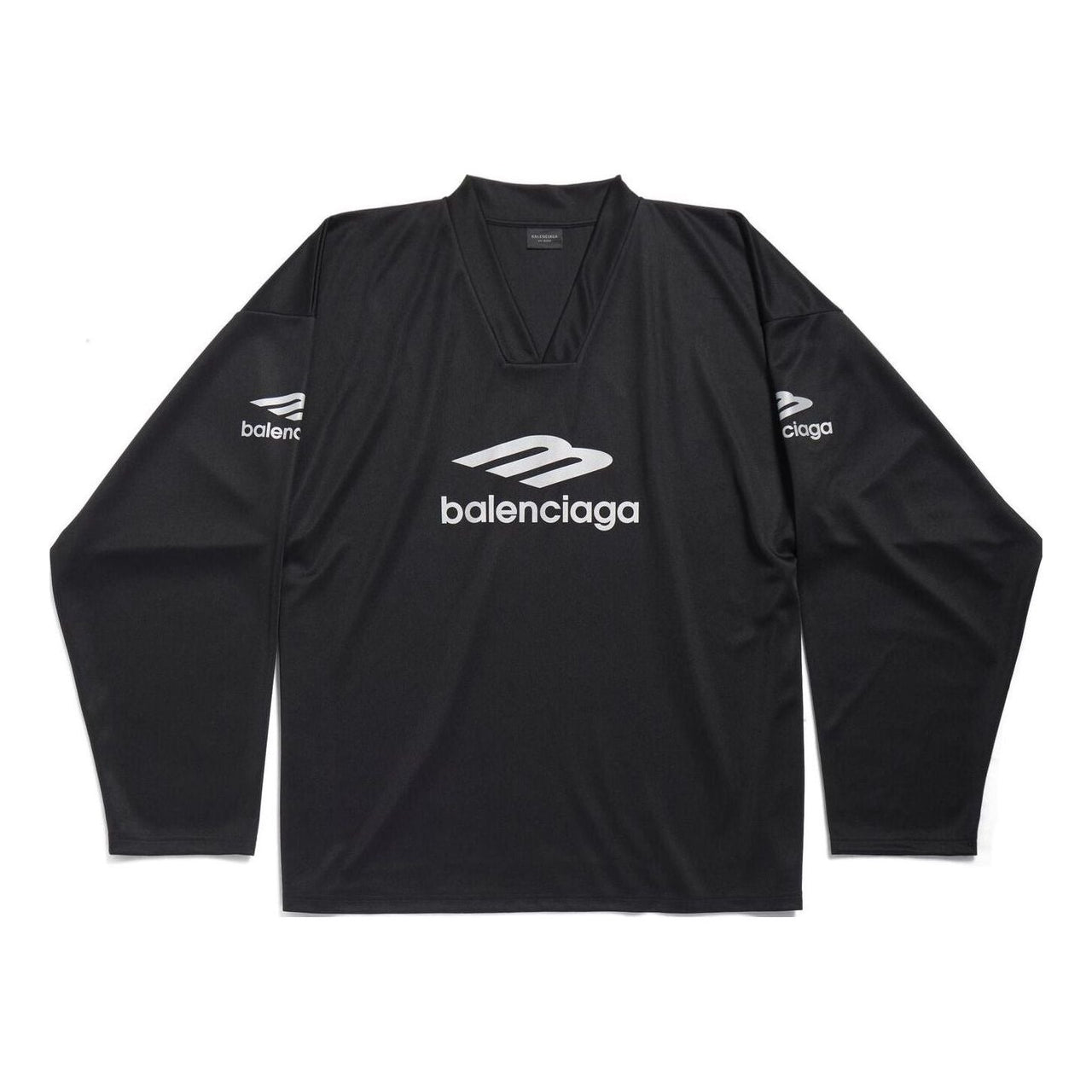 Balenciaga 3B Sports Icon Ski Long Sleeve T-Shirt Large Fit 'Black' 779988TPVQ51000