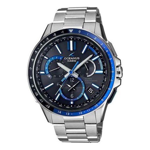 CASIO OCEANUS Series Light Gold GPS Sports Blue Analog OCW-G1100-1A