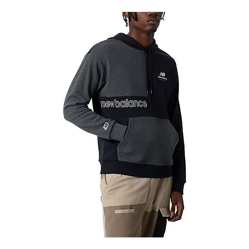 New Balance Athletics Renew Askew Hoodie Asia Sizing 'Black Grey' AMT21551-BK