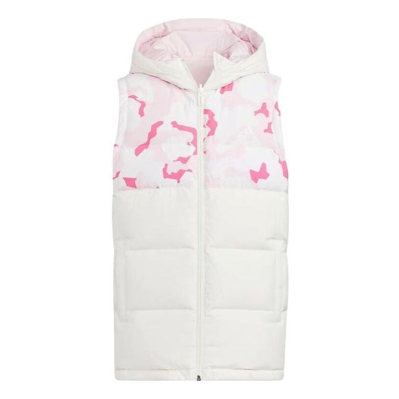 (GS) adidas Reversible Down Vest 'White Pink' HY0566