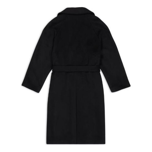 (WMNS) Balenciaga Raglan Coat 'Black' 725268TNU181000