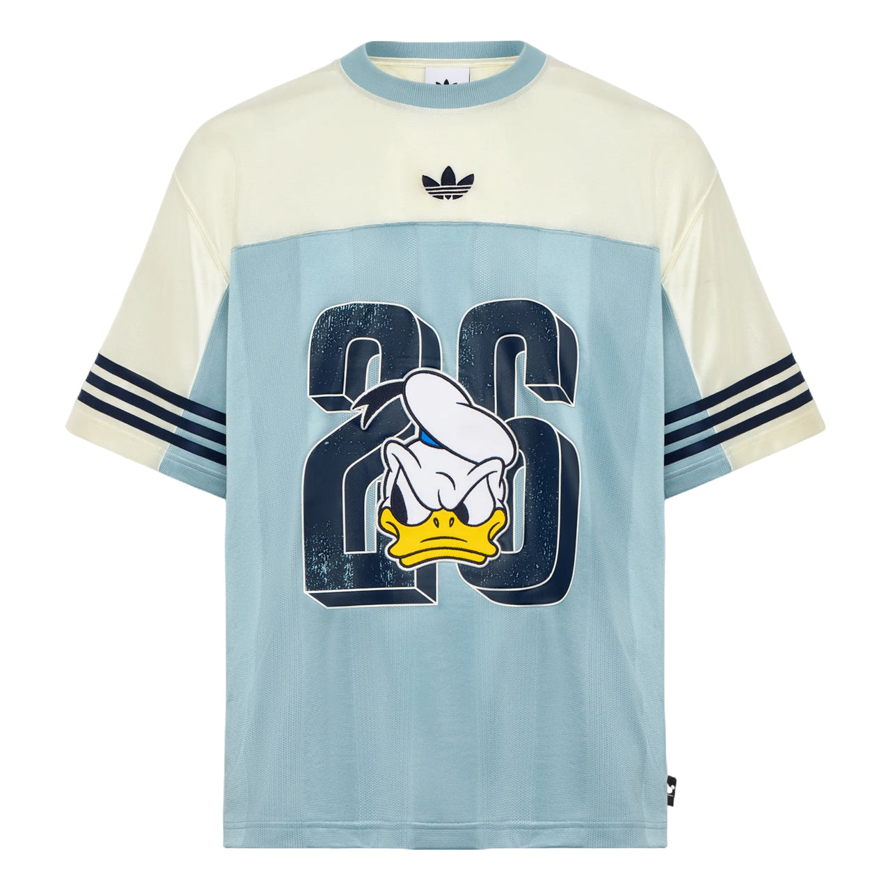adidas x Disney Donald Duck Jersey Asia Sizing 'Ivory Ash Grey' KU3106