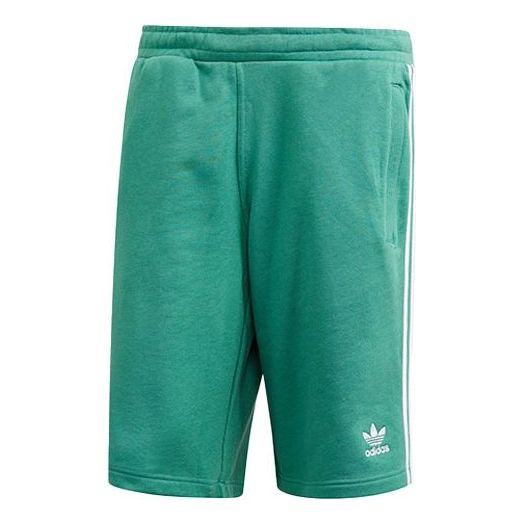 adidas originals 3-Stripe Short Casual Sports Side Stripe Breathable Shorts Green FM3805