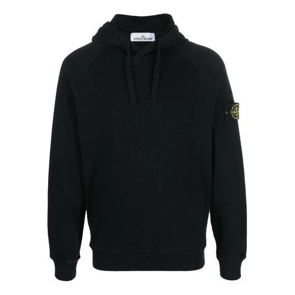 STONE ISLAND Logo Patch Hoodie 'Black' 781562160-V0029