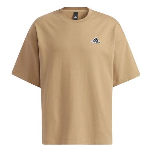 Men's adidas Casual Sports Stylish Short Sleeve Yellow T-Shirt HA3647