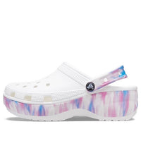 (WMNS) Crocs Classic Platform Dream Clog 'White Purple' 207580-94S