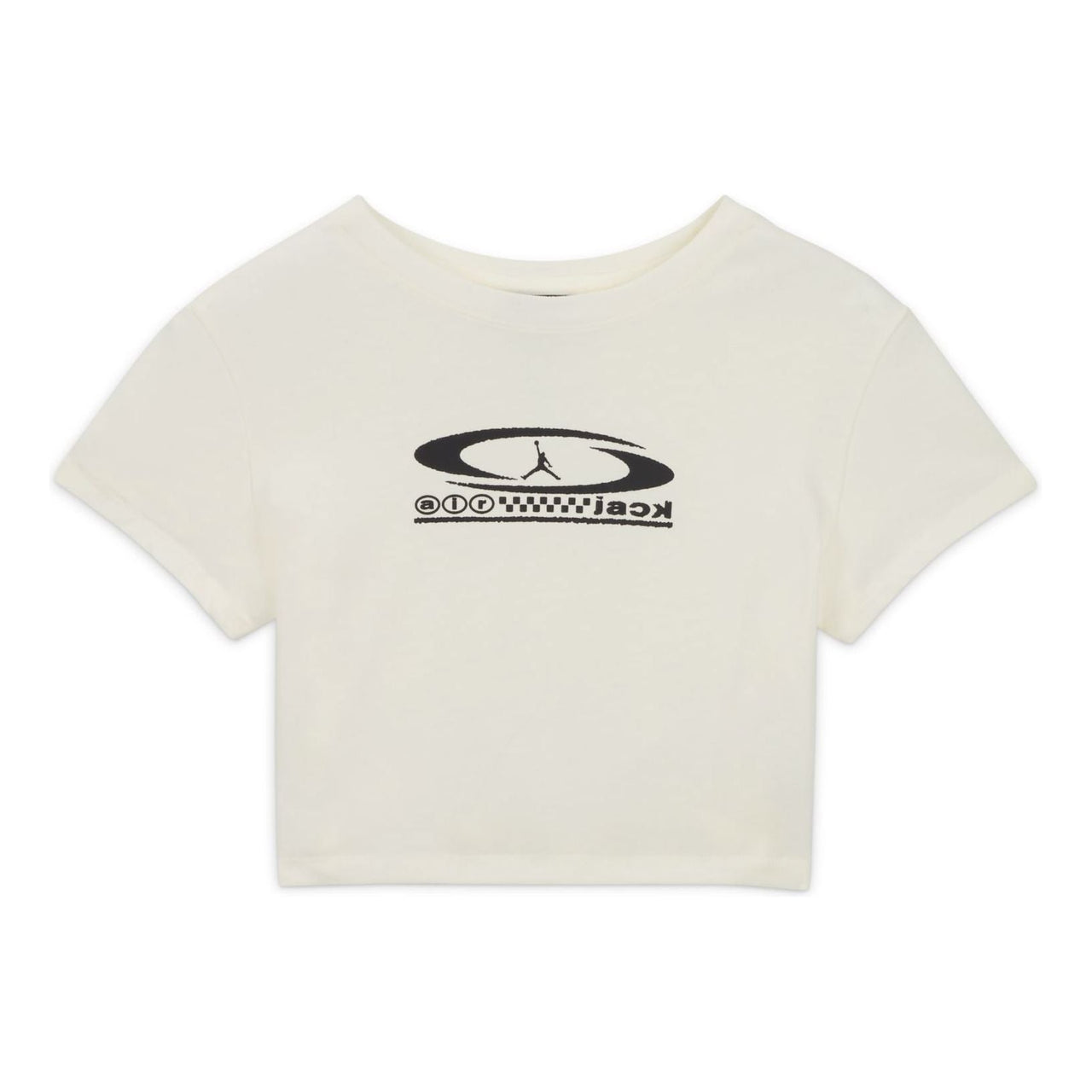 (WMNS) Air Jordan x Travis Scott Cropped T-Shirt 'Sail' FQ7805-133