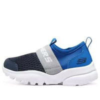 (GS) Skechers Slip-On Sport Shoes 'Black Grey Blue' 405215N-NVBL