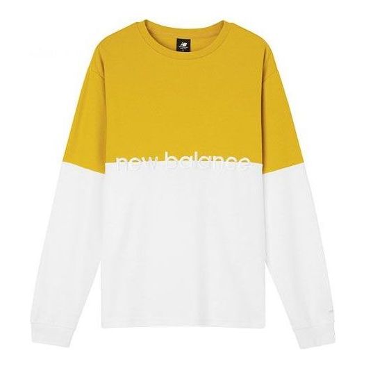 New Balance Athletics Pique Stripe Tops Asia Sizing 'Yellow White' AMT01507-VGL