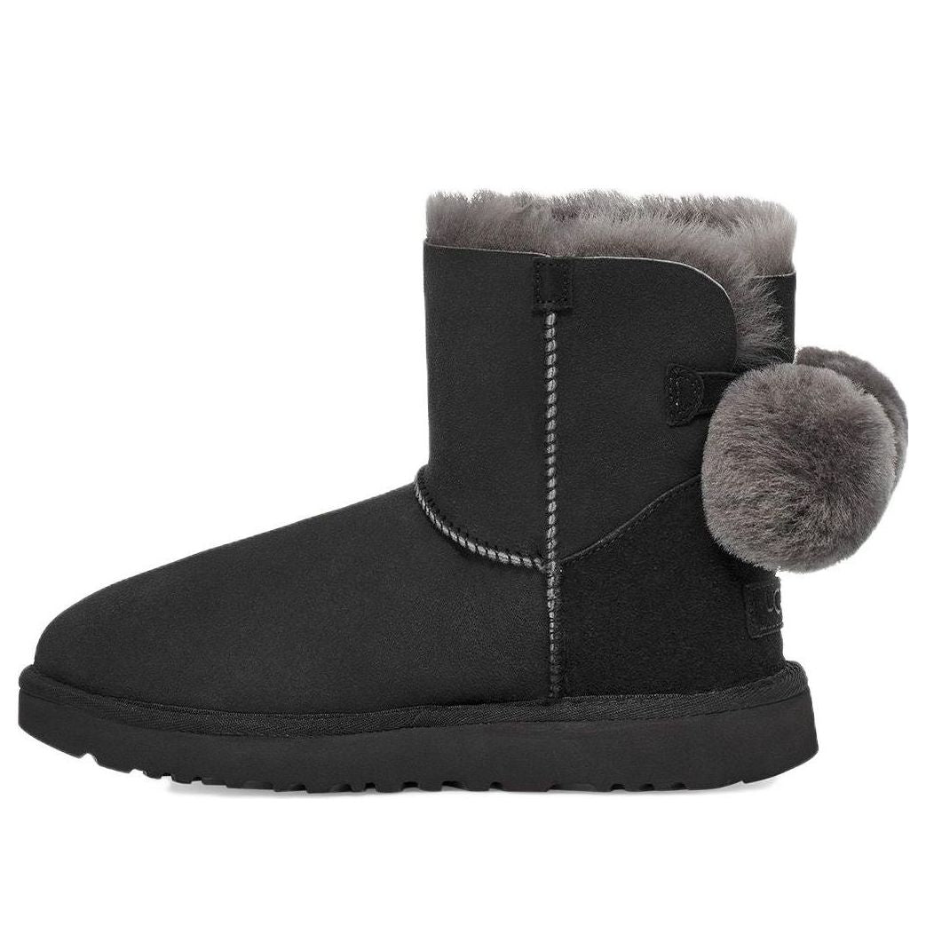 (WMNS) UGG Mini Bailey Fuzzy Bow 'Black' 1132018-BLK