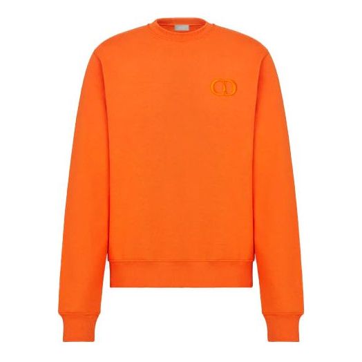 Men's DIOR FW21 Solid Color Logo Sports Orange 113J699A0531-C242