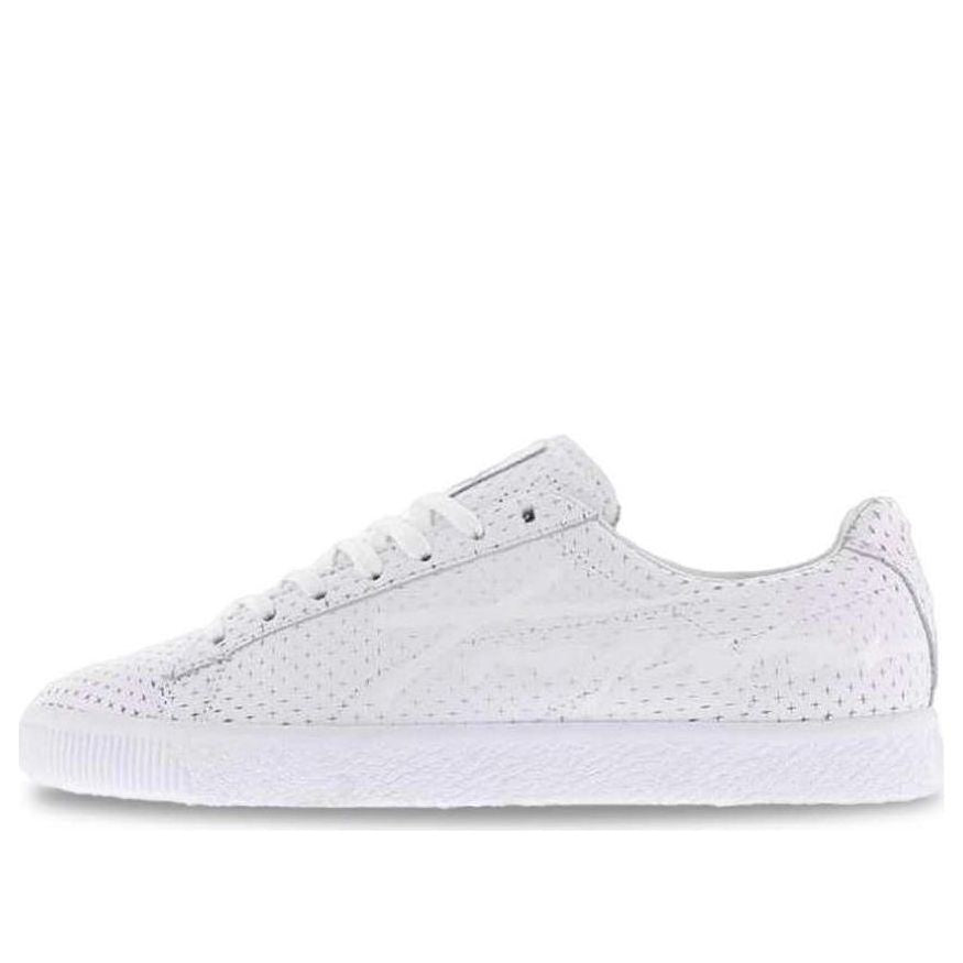 (WMNS) PUMA x Clyde Perforated Trapstar Shoes 'White' 364714-03