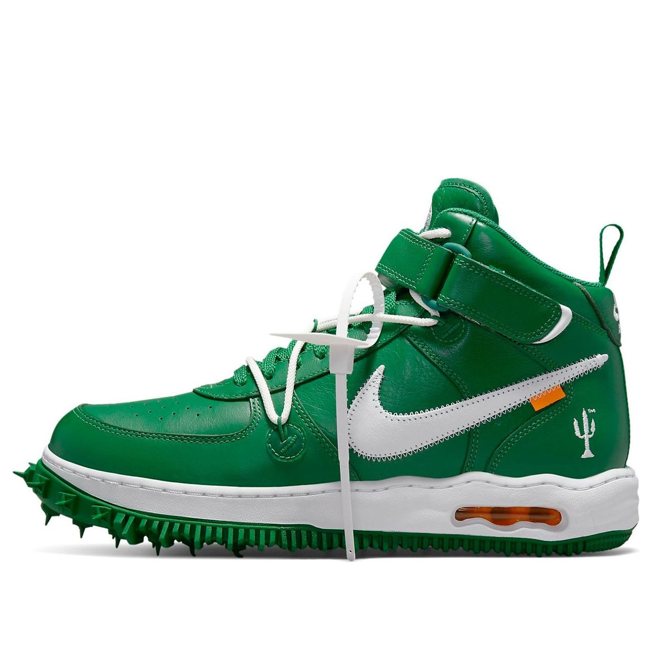 حذاء Nike x Off-White Air Force 1 Mid SP Leather 'Pine Green' DR0500-300