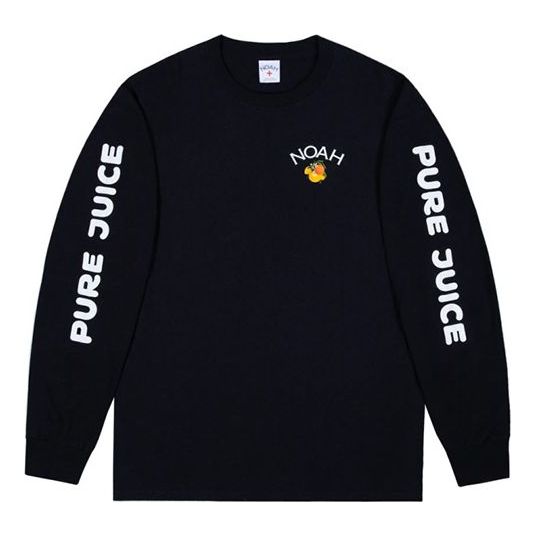 NOAH Pure Juice Ls Tee Fruit Long Sleeves Unisex Black T14SS20BLK