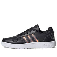 (WMNS) adidas Hoops 2.0 'Black Tactile Gold Metallic' FW3536