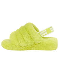 (WMNS) UGG Fluff Yeah Slide 'Key Lime' 1095119-KLM