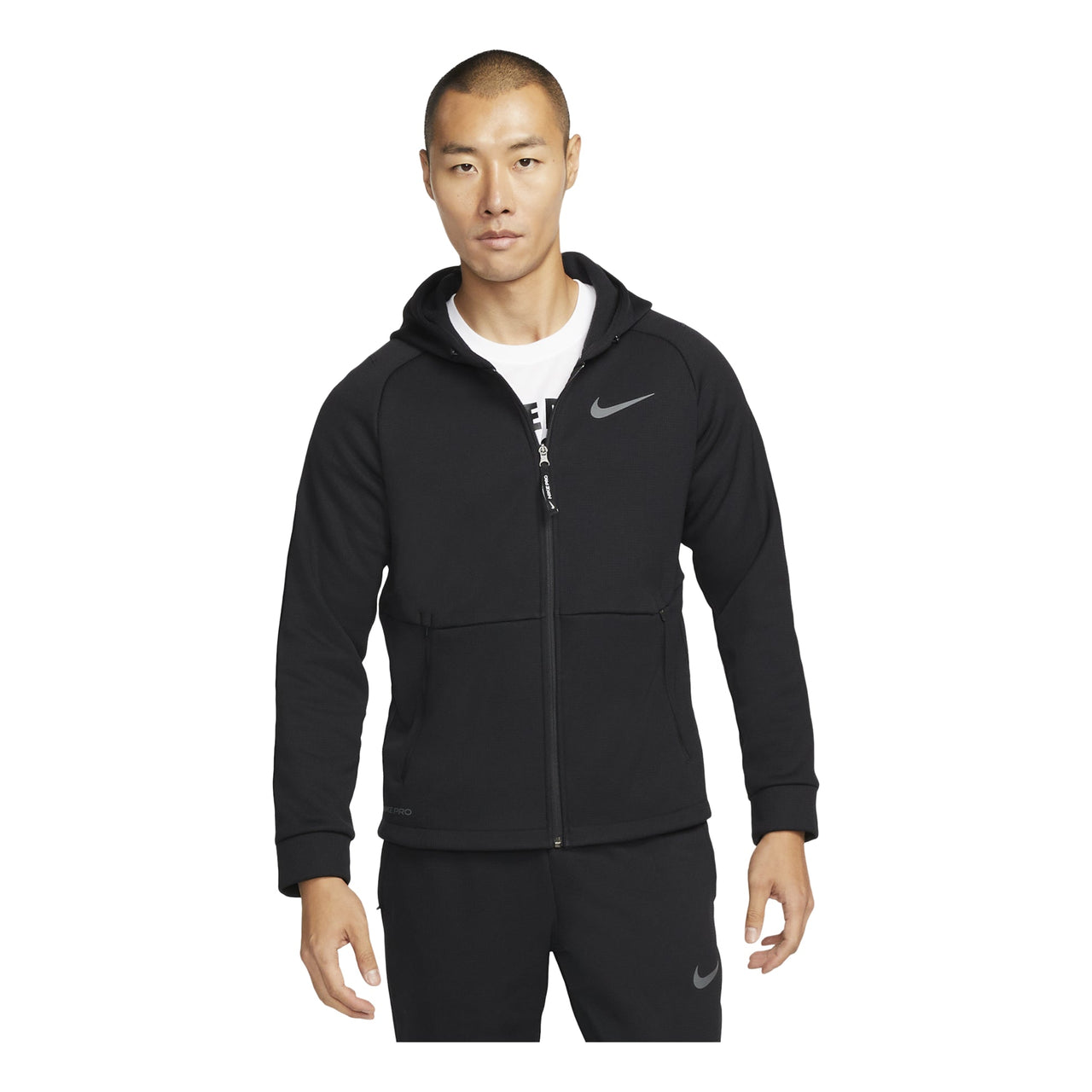 Nike Pro Therma-FIT Fleece Hooded Jacket 'Black' DD2125-010