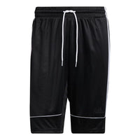 adidas All World Short Basketball Sports Stripe Loose Shorts Black GU0739