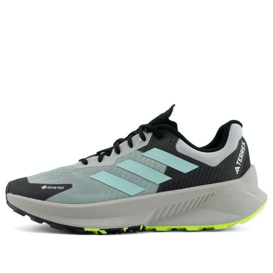 adidas Terrex Soulstride Flow GTX Shoes 'Wonder Silver Aqua Lucid Lemon' IF5009