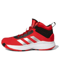 (GS) adidas Cross 'Em Up 5 J Wide 'Vivid Red Silver Metallic' GX4791