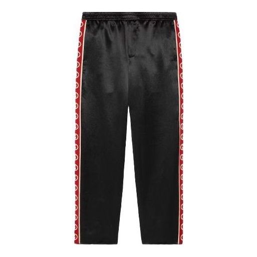 Gucci Acetate pant with Interlocking G stripe 'Black' 619070-ZAEP5-1043