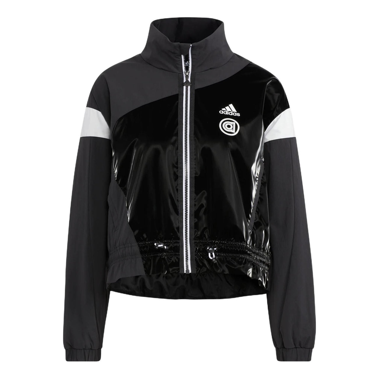 (WMNS) adidas UST Woven Jacket Asia Sizing 'Black White' HR8155