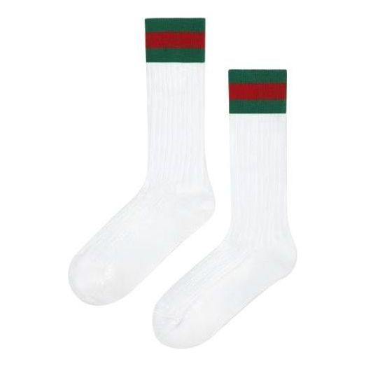 (PS) Gucci Long Web Sock 'White' 415950-4K111-9066