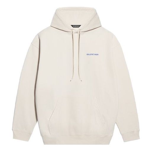 Men's Balenciaga Fleece Long Sleeves Creamy White 600583TJVA89055