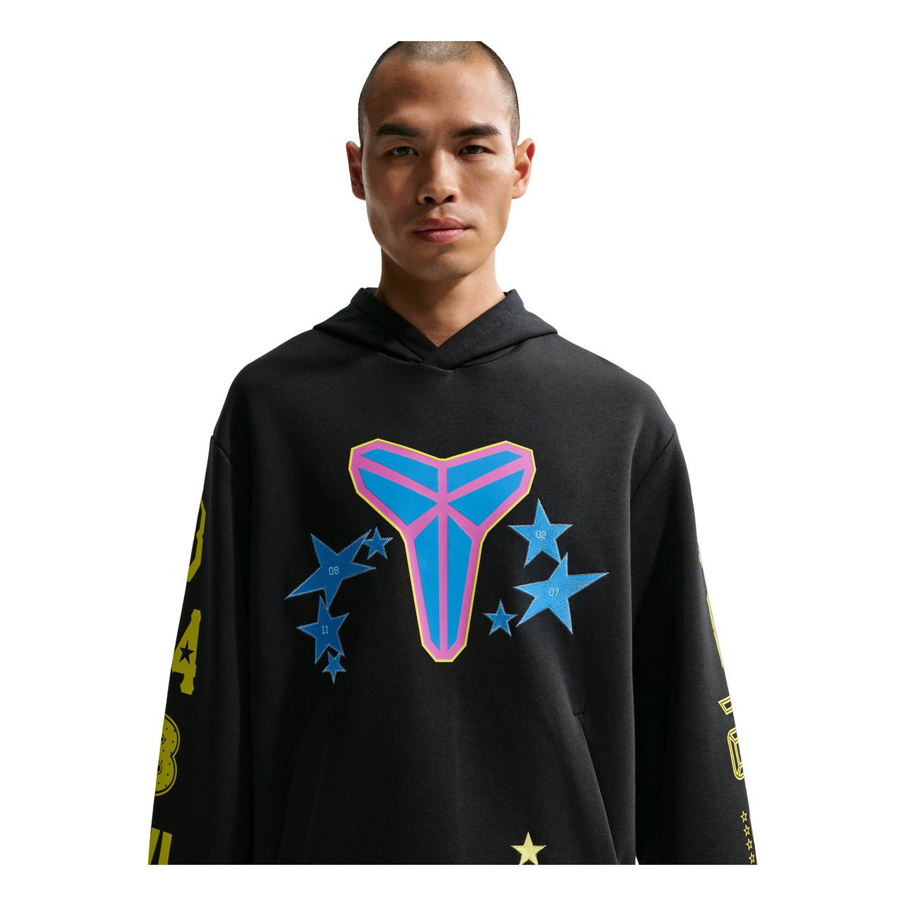 Nike Kobe Fleece Pullover Basketball Hoodie 'Black Sonic Yellow' IO0296-010