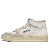 (WMNS) AUTRY Medalist Mid Leather and Suede 'White' AUMW-GS04
