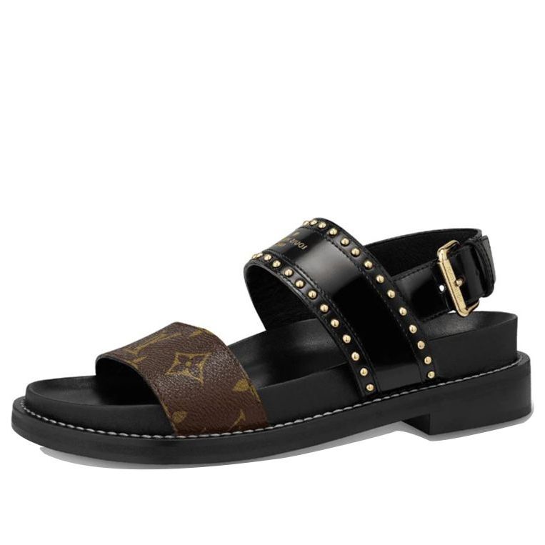 (WMNS) LOUIS VUITTON shoes Sports sandals 'Black Brown' 1A65ZP
