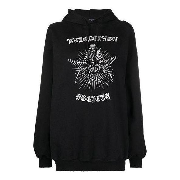 Balenciaga Free Your Mind Hoodie 'Black' 641529TJU791000